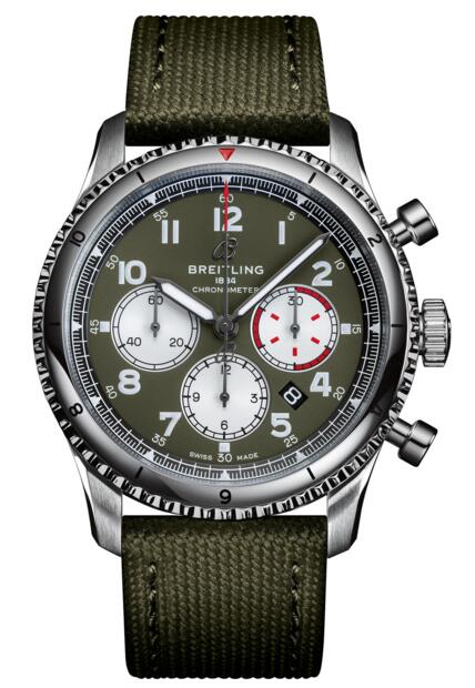 Review Breitling AB0119 Aviator 8 B01 Chronograph 43 Curtiss Warhawk Replica watch